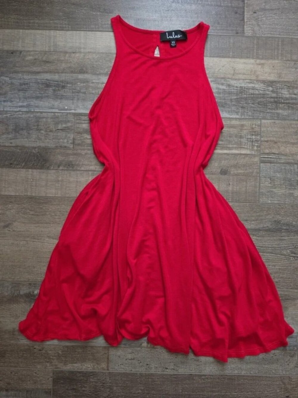 Lulus XS little red dress with pockets baggy loose fit summer casual